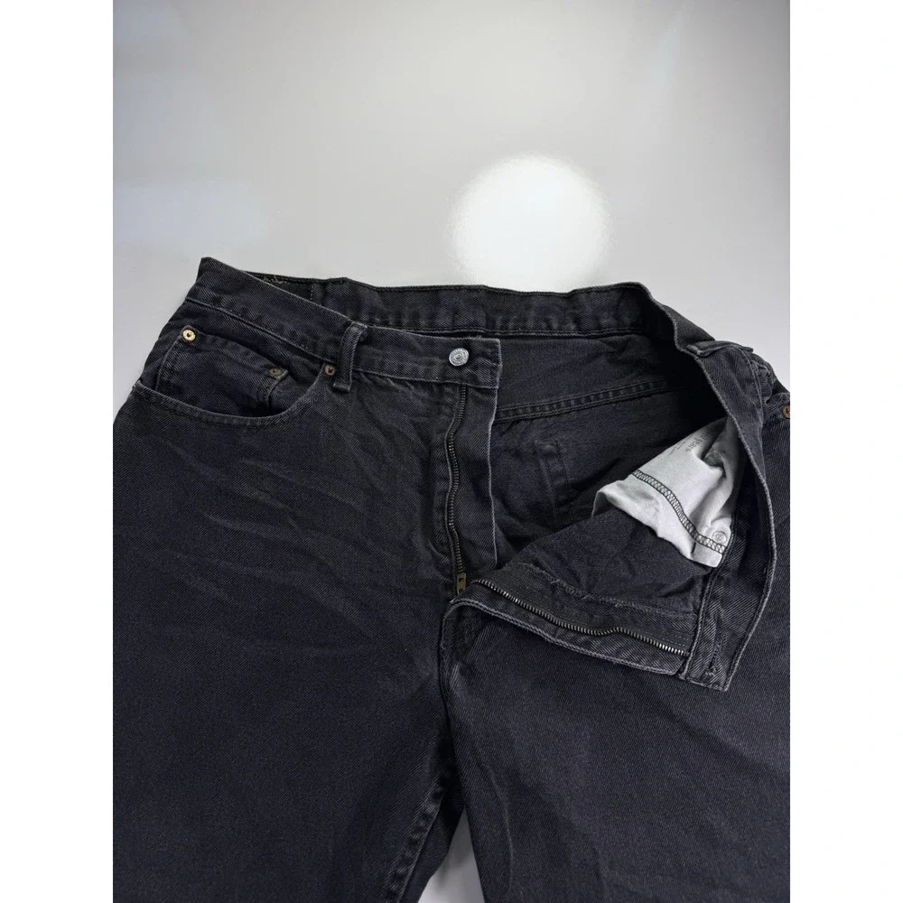 Vintage Levis 505 Jeans‎ Black Denim Mens 40x32 Pants Relaxed Fit Faded Casual